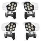 Luminaria Solar 180w Camera Falsa Sensor Movimento Controle Kit 4 Und Led Casa Iluminaçao Externa Segurança Luz
