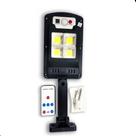 Luminária Solar 4 LEDs Poste Externa Sensor E Controle Remoto Uso Externo