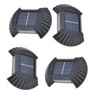 Luminaria Solar Arandela De Parede Kit 4 Und Luz Segurança
