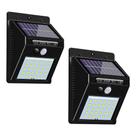 Luminária Solar Arandela Kit 2 - 30 Led Sensor De Presença Luminária Solar Arandela Kit 2 - 30 Led Sensor De Presença