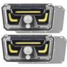 Luminaria Solar Arandela Parede Kit 2 Uni Spot Balizador Sensor Movimento Led Bionic Segurança Iluminaçao Casa Varanda Quintal Jardim
