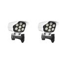 Luminaria Solar Camera 2 unidades Dummy Falsa Sensor de Proximidade 77 Leds 3 funções 30w Controle Remoto