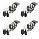 Luminaria Solar Camera Dummy 4 Unidades Sensor de Proximidade e Controle Remoto