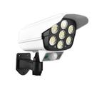 Luminaria Solar Camera Falsa 77 Leds 3 funções Sensor de Proximidade Dummy