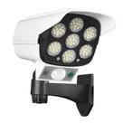 Luminaria Solar Camera Falsa Sensor de Proximidade 77 Leds 3 funções 30w Controle Remoto