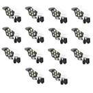 Luminaria Solar Camera Falsa Sensor Presença Kit 12 Uni 77 Leds 3 Funçoes Detecta Movimento Iluminaçao Segurança