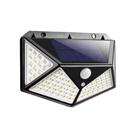 Luminaria Solar De Parede 100 Leds Com Sensor de Movimento Preta
