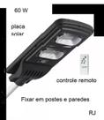 Luminária solar de poste 60w