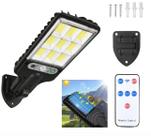 Luminária Solar Externa Jardim Lâmpada de Parede Com Sensor e Controle Original