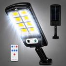 Luminária Solar Externa Refletor de Poste 150W Com Controle Remoto e Sensor de Presença Luz Led Para Jardim Quintal