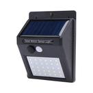 Luminaria Solar Jardim Parede 30 Led Sensor Movimento Gt512