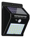 Luminária Solar Luz Led Arandela Parede Com Sensor Presença