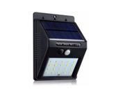 Luminaria Solar Luz Led Com Sensor De Presença Automático