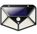 Luminária Solar Parede 100 Leds Sensor Presença com 3 Funções Jardim A Prova D' Água Luminária Solar Parede 100 Leds Sensor Presença com 3 Funções Jardim A Prova D' Água