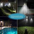 Luminária Solar Parede 20 Leds Sensor Movimento Luz Branca Casa