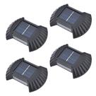 Luminaria Solar Parede Arandela Balizador Led Kit 4 Und Luz Decorativa Jardim Casa Quintal Segurança Escada Enfeite Varanda Multiuso
