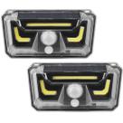 Luminaria Solar Parede Arandela Kit 2 Uni Sensor Movimento Presença Bionic Led Spot Lampada Parede Iluminaçao Segurança Quintal Rua Varanda Casa