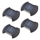 Luminaria Solar Parede Kit 4 Und Arandela Spot Balizador Jardim Casa Quintal Garagem Varanda Escada Economica Iluminaçao Forte Resistente