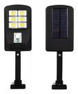 Luminária Solar Parede Refletor Haste 48led Sensor 60w 3funções - kapbom