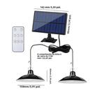 Luminária Solar Pendente Branca Com Controle Remoto Para Camping, Jardim E Uso Externo (Cabeça