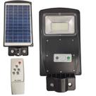 Luminaria Solar Poste 60w Led Controle Rua e Sensor de Movimento Jardins Areas Externas Iluminaçao