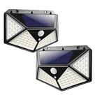 Luminaria Solar Sensor Presença Detecta Movimento 100 Leds