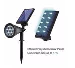 Luminaria Solar Spot Superled Luz Branca Jardim 2207