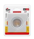 Luminária Spot Kian MR16 Quadrado LED Fênix II Alt: 4,5cm Comp.: 9,5cm Larg: 9,5cm 5W 3000K Amarela.