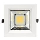 Luminária Spot Led Cob Quadrado 15w Luz-dia Amarelada Impac