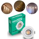 Luminária Spot LED Embutir 7W/5W Bivolt Quadrado/Redondo Preto/Branco Quente/Frio Design Versátil