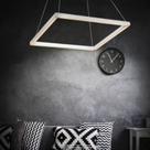 Luminária Squadra Pendente 30x30cm Led 110v ou 220v Moderna Luminária Squadra Pendente 30x30cm Led 110v ou 220v Moderna