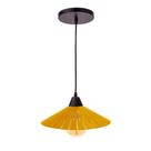 Luminária Teto Lustre pendente balcão cozinha sala mdf cabo