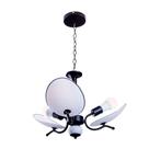 Luminária Teto Lustre Sala de Jantar Vidro Ricko 3 Lâmpadas E27 Bivolt