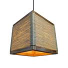 Luminária Teto Pendente Lustre Madeira Rústica Sisal Retrô Luminária Teto Pendente Lustre Madeira Rústica Sisal Retrô