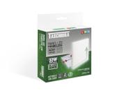 Luminária Teto Plafon Painel LED Quadrado Frameless 32W Efeito Luz Infinita - Taschibra