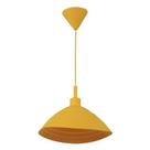 Luminaria teto silicone round shape amarela 24 x 24 x 15 cm