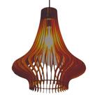 Luminária Teto tipo Pendente AQUILA MDF - Completa - Cor: Marrom