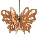 Luminária Teto Tipo Pendente Borboleta Mdf - Completa Mdf Cru