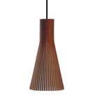 Luminária Teto tipo Pendente FUNIL MDF - Completa - Cor: Marrom