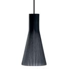 Luminária Teto tipo Pendente FUNIL MDF - Completa - Cor: Preta