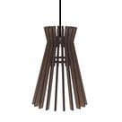 Luminária Teto tipo Pendente HAVANA MDF - Completa - Cor: Marrom