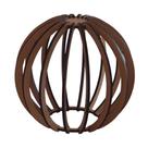 Luminária Teto tipo Pendente JABULANI MDF - Completa - Cor: Marrom