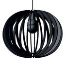 Luminária Teto tipo Pendente LUA CHEIA MDF - Completa - Cor: Preta