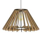 Luminária Teto tipo Pendente PIRÂMIDE MDF Completa