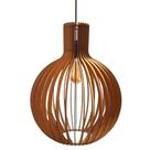Luminária Teto tipo Pendente RIVIERA em MDF - Completa