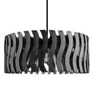 Luminária Teto tipo Pendente SENNA MDF - Completa - Onda - Cor: Preta