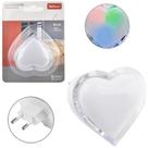 Luminária Tomada Coração Luz Noturna Colorida Interr Iluminar Ambiente LED Quarto Crianças - Wellmix