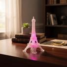 Luminária Torre Eiffel Com Luzes De Led De Plástico Pequena