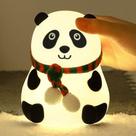 Luminária Touch Luz Noturna Panda de Silicone LED RGB Modelo TDT103