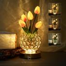 Luminária Tulipa Recarregável Sem Fio com Toque para Noite Lumsoloire Luminária Tulipa Recarregável Sem Fio com Toque para Noite Lumsoloire